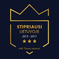 UAB Švaros meistrai stipriausi Lietuvoje 2015-2017